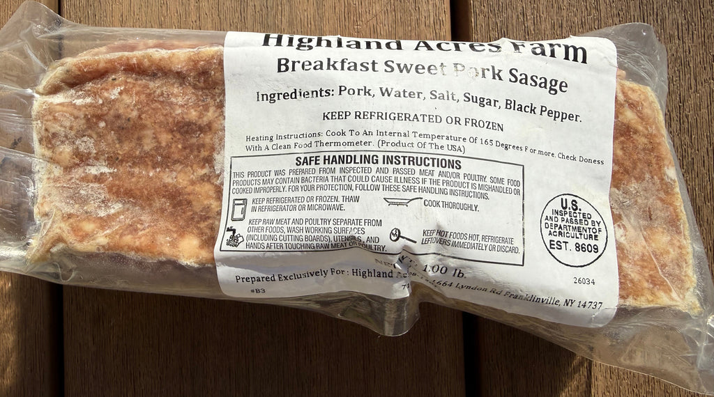 Local Farm Breakfast Meats - Sausage, Bacon, Canadian Bacon