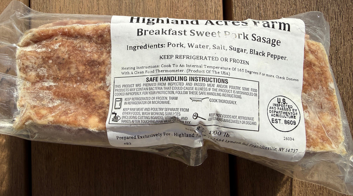 Local Farm Breakfast Meats - Sausage, Bacon, Canadian Bacon