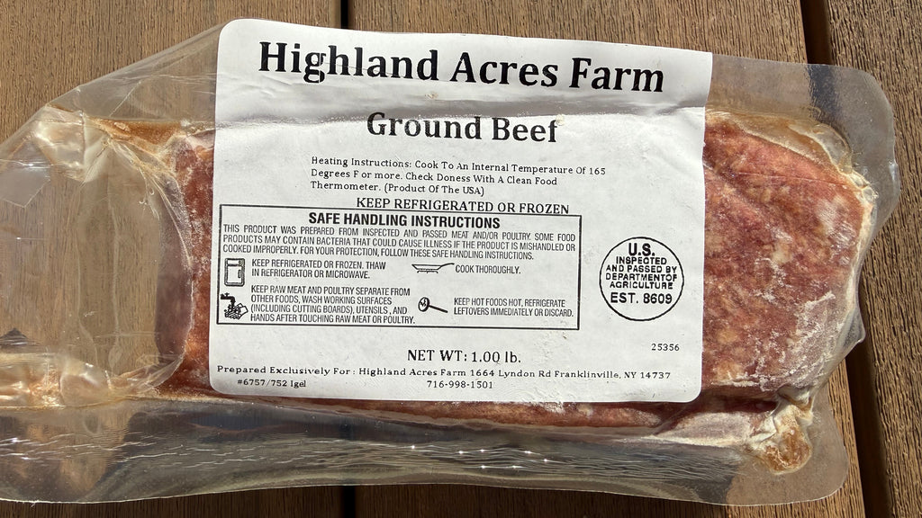 Highland Acres Farm Grass Fed Ground Beef