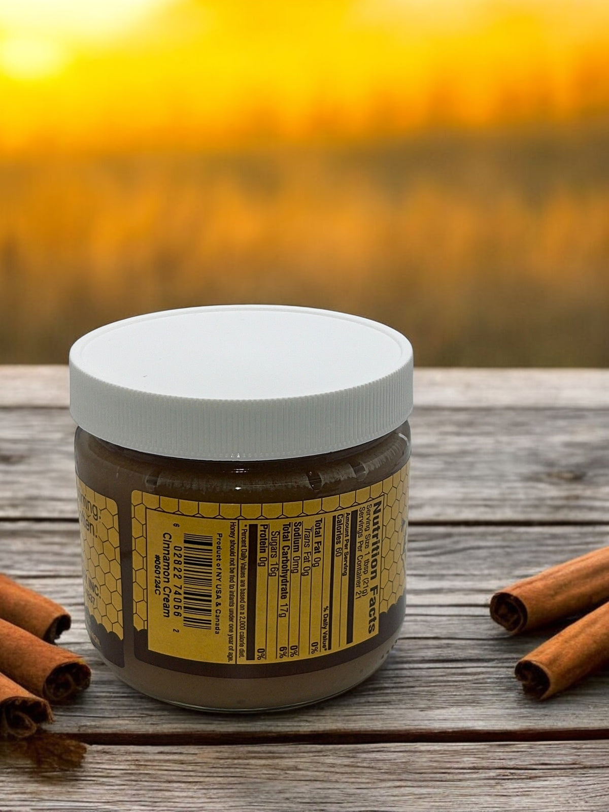 Raw Cinnamon Creamed Honey