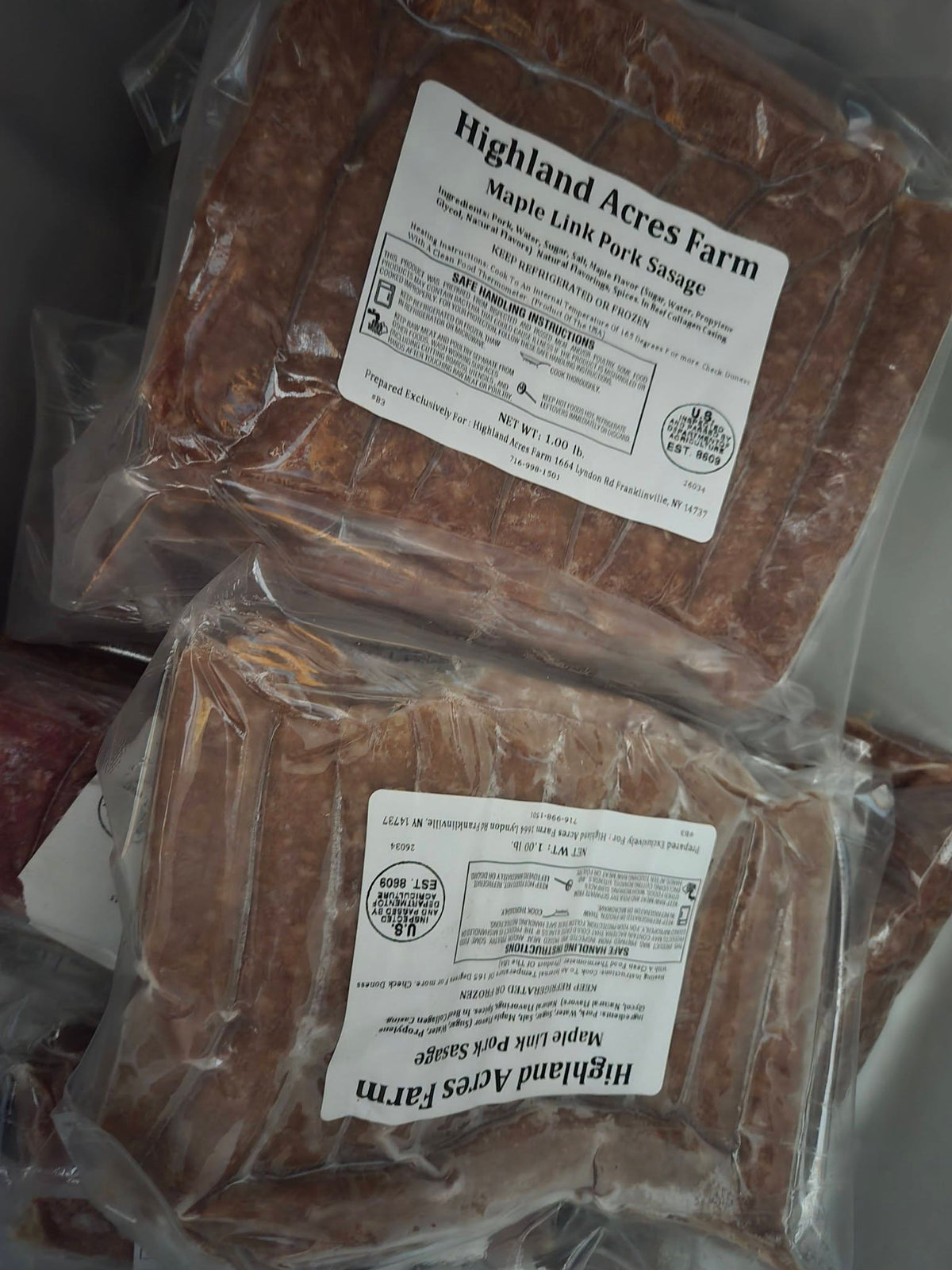 Local Farm Sausages (Several Varieties)