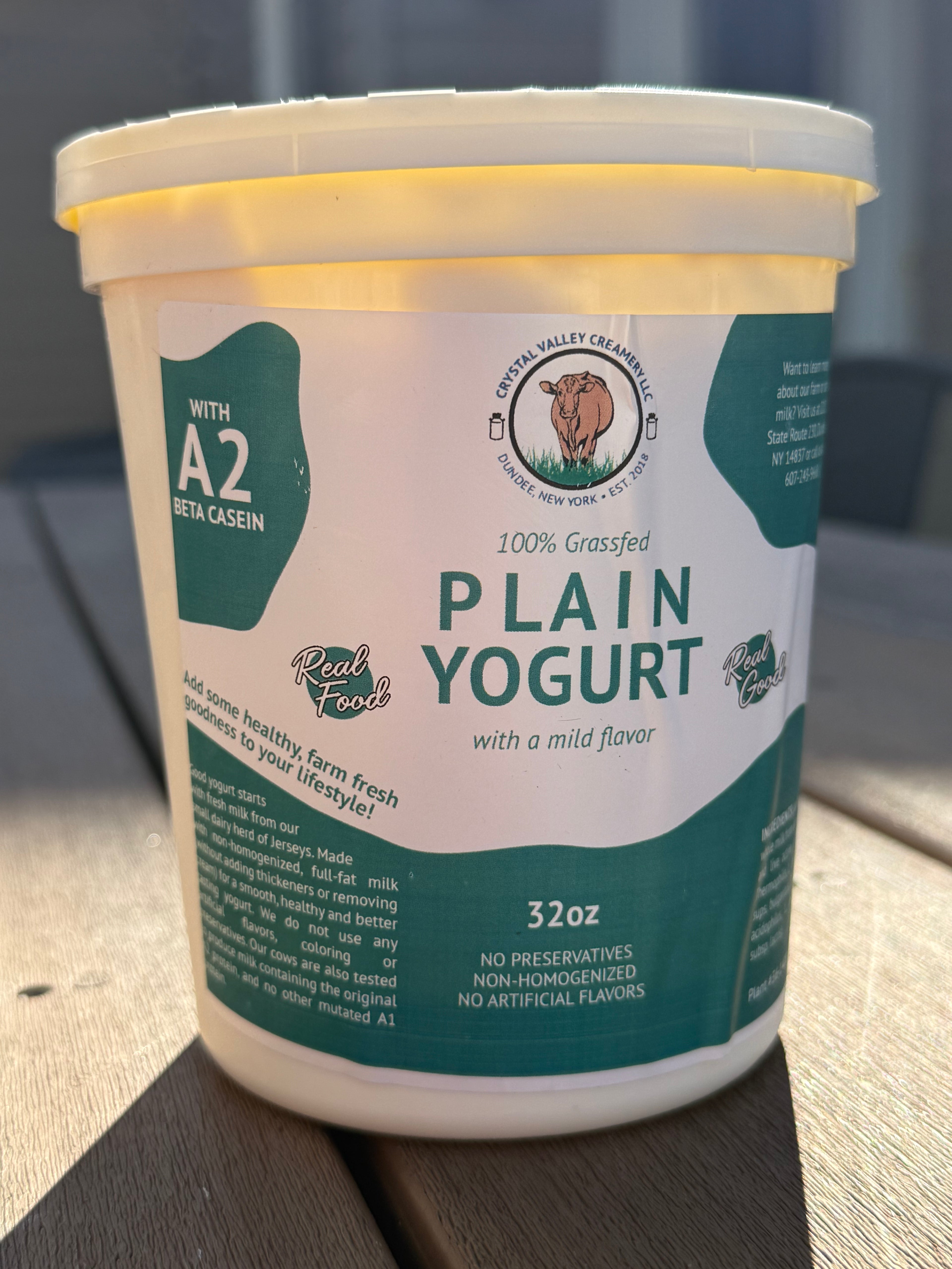 Organic A2 100% Grassfed Yogurt