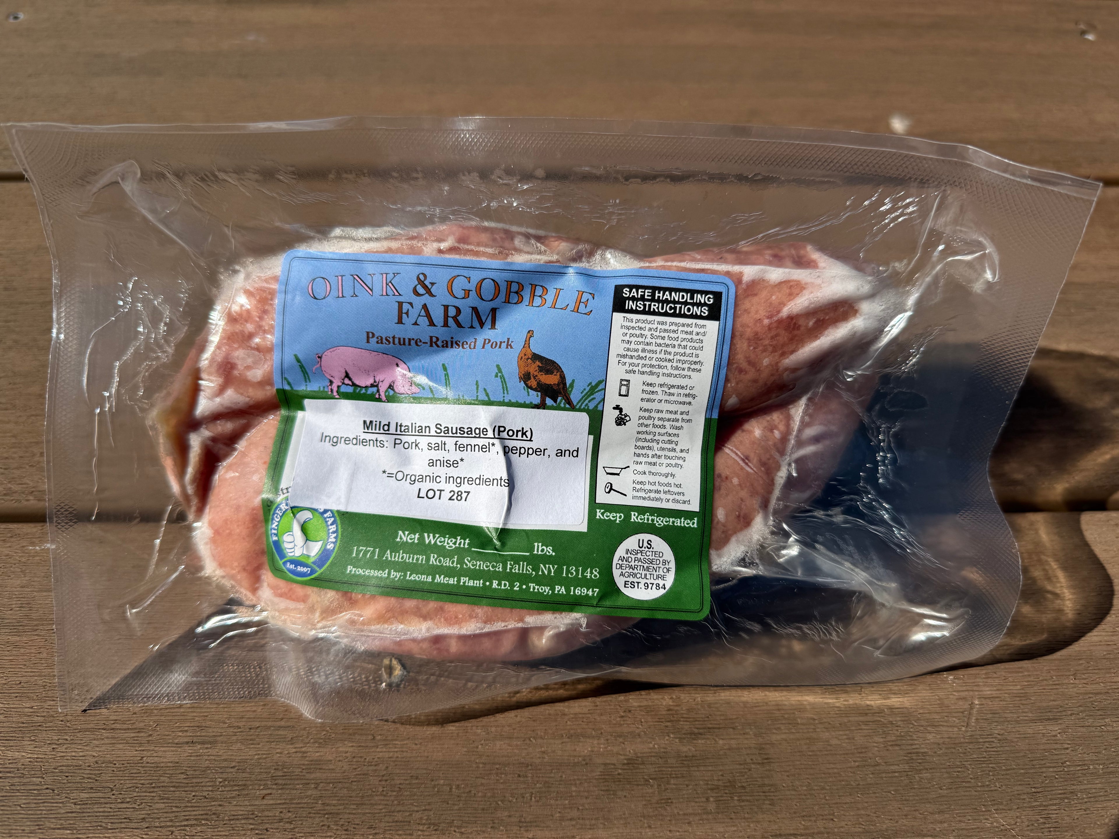 Local Farm Sausages (Several Varieties)
