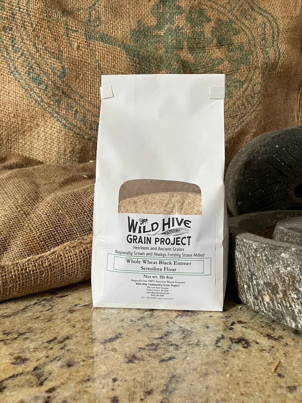Whole Wheat Black Emmer Semolina Flour