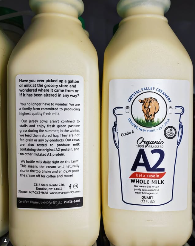 Organic A2 100% Grassfed Creamline Milk