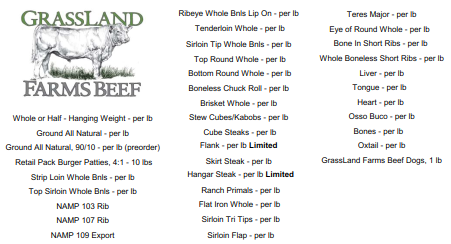 Want More Grassland Farms Beef Or Oink & Gobble?