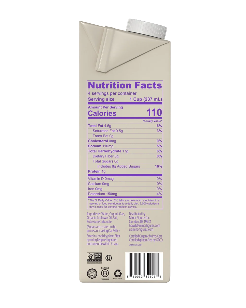 Organic Barista Oat Milk
