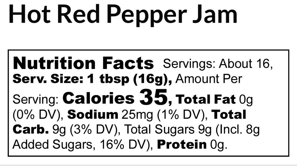Hot Red Pepper Homemade Jam