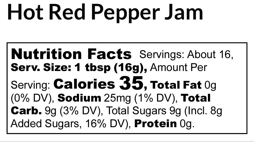 Hot Red Pepper Homemade Jam